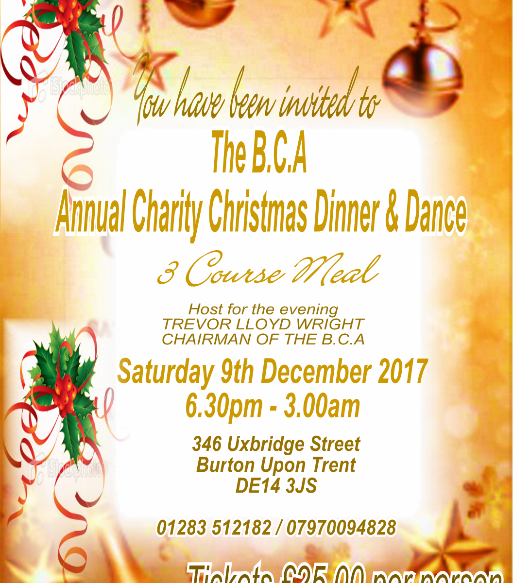 BCA Christmas Dinner / Dance 2017